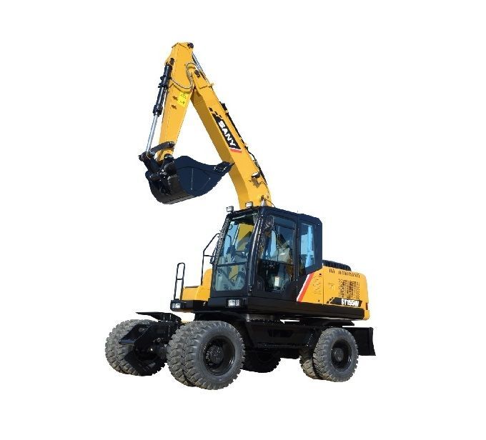 Гидравлический колесный экскаватор SANY SY155W
